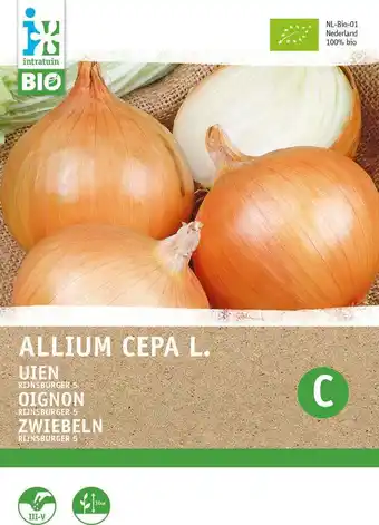 Intratuin Biologische intratuin groentezaad bewaarui (allium cepa 'rijnsburger 5') aanbieding