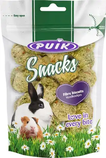 Intratuin Puik snacks vezelkoekjes 140 g aanbieding