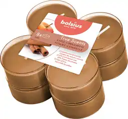 Intratuin Bolsius geurkaars true scents apple cinnamon bruin 8 uur 8 stuks aanbieding