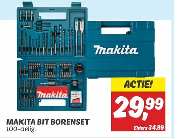 Dekamarkt MAKITA BIT BORENSET 100-delig. aanbieding