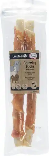 Intratuin Beeztees kauwstick kip 25 cm 2 stuks aanbieding
