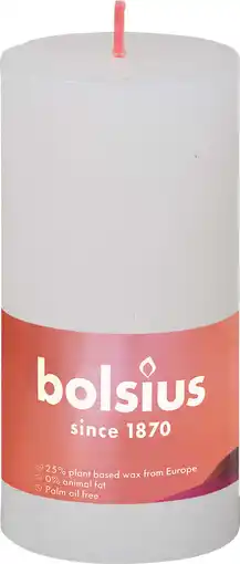 Intratuin Bolsius stompkaars rustiek shine wit 30 uur d 5 h 10 cm aanbieding