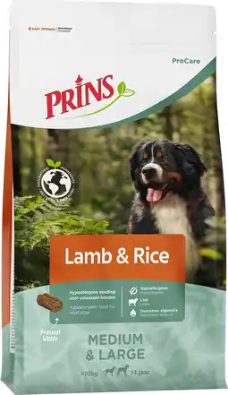 Intratuin Prins hond procare lam & rijst hypoallergic 3 kg aanbieding