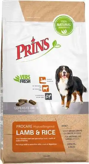 Intratuin Prins hond procare lam & rijst hypoallergic 3 kg aanbieding