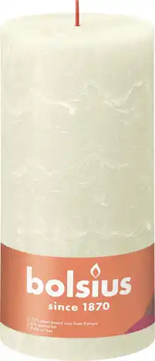Intratuin Bolsius stompkaars rustiek shine wit 125 uur d 10 h 20 cm aanbieding