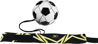 Intratuin Xq max voetbal trainerband zwart / geel 13,2 x 4,7 x 24,3 cm aanbieding