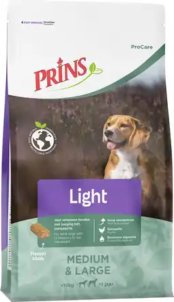 Intratuin Prins hondenvoer procare light low calorie 3 kg aanbieding
