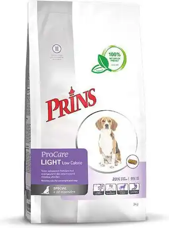 Intratuin Prins hondenvoer procare light low calorie 3 kg aanbieding