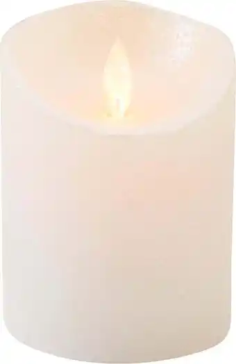 Intratuin Kaars rustiek met led verlichting en timer 10 cm parel aanbieding