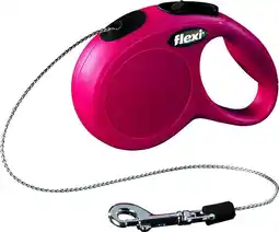 Intratuin Flexi rollijn classic cord xs 3 meter rood aanbieding