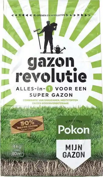 Intratuin Pokon gazon revolutie 4 kg aanbieding