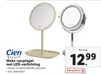 Lidl Make-upspiegel met LED-verlichting aanbieding