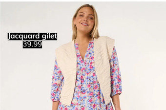 MS Mode Jacquard gilet aanbieding