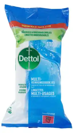 De Online Drogist Dettol power & fresh multi-reinigingsdoekjes oceaanfris maxi 110st aanbieding