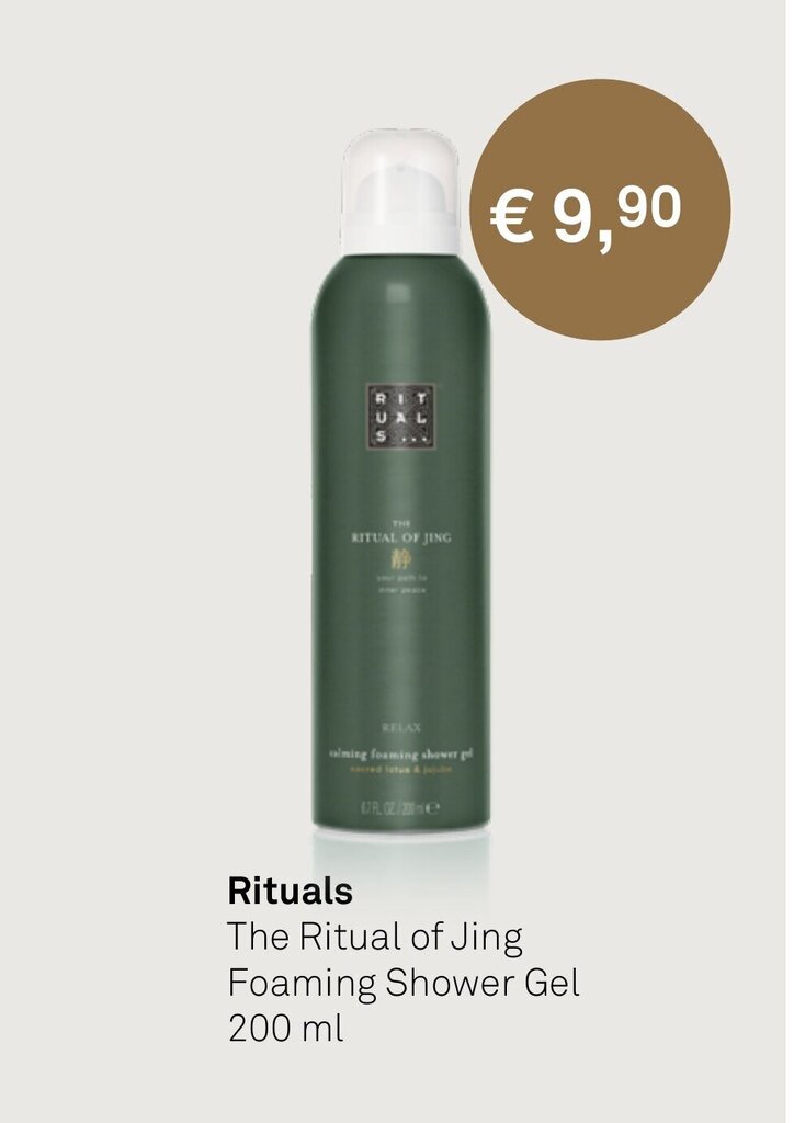 Rituals The Ritual Of Jing Duschöl – Süßmandel & Lavendel, 200 Ml, Feuchtigkeitsspendend, Beruhigend