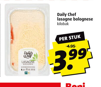 Boni Daily Chef lasagne bolognese kilobak aanbieding