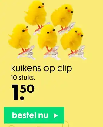 HEMA Kuikens op clip aanbieding