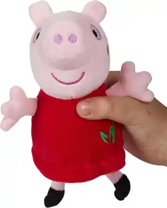 Bol.com Peppa pig - plush van gerecycled materiaal - peppa 15cm aanbieding