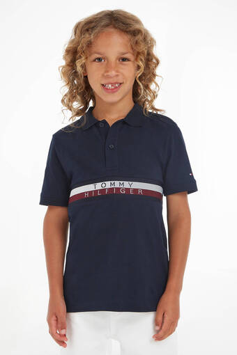 Wehkamp Tommy hilfiger polo donkerblauw aanbieding