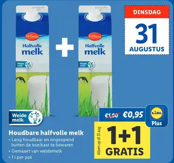 Lidl Houdbare halfvolle melk aanbieding