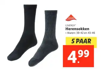 Lidl Livergy Herensokken aanbieding