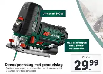 Lidl Decoupeerzaag met pendelslag aanbieding