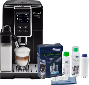 Coolblue De'longhi dinamica plus ecam370.70.b + coffee care kit aanbieding