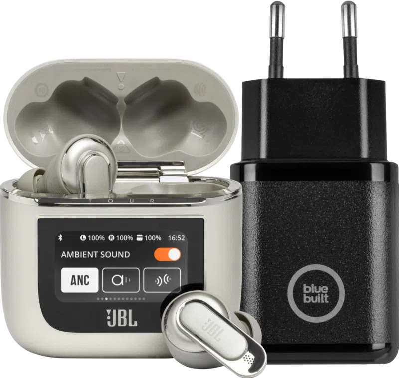 Jbl tour pro 2 champagne + oplader aanbieding bij Coolblue