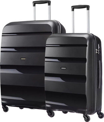 Coolblue American tourister bon air spinner 75+66 cm black kofferset aanbieding