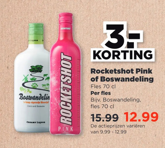 PLUS Rocketshot pink of boswandeling aanbieding