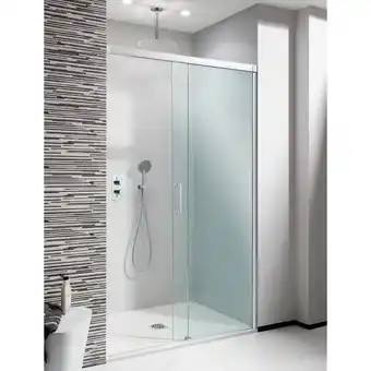 Sanitairwinkel.nl Crosswater design s softclose schuifdeur 120x195cm helder veiligheidsglas zilver profiel aanbieding