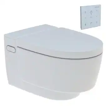 Sanitairwinkel.nl Geberit aquaclean mera comfort douche wc - geurafzuiging - warme luchtdroging - ladydouche - softclose - wandbediening glans  aanbieding