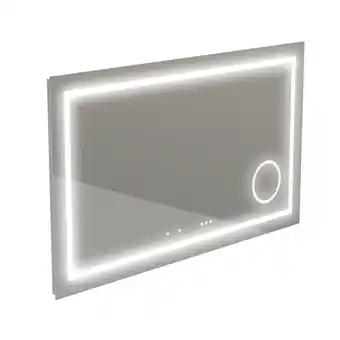 Sanitairwinkel.nl Thebalux type i spiegel 120x75cm rechthoek met verlichting, bluetooth en spiegelverwarming incl vergrotende spiegel led alumi aanbieding