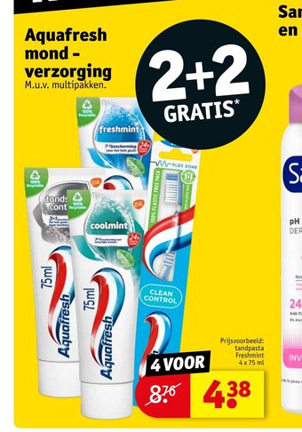 Kruidvat Aquafresh mond-verzorging aanbieding