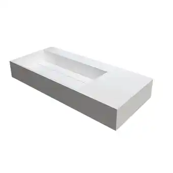 Sanitairwinkel.nl Best design q90 wastafel just solid 90x48x13cm aanbieding