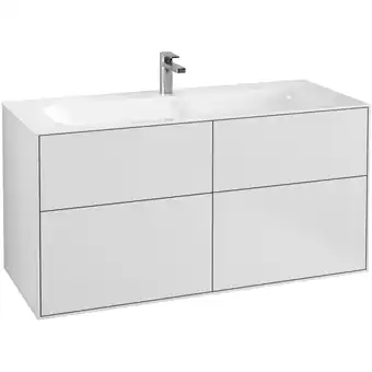 Sanitairwinkel.nl Villeroy & boch finion wastafelonderkast 119.6x59.1cm 4 lades white matt aanbieding