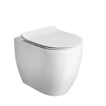 Sanitairwinkel.nl Crosswater glide ii staand toilet - 36.5x51x42.5cm - spoelrandloos - zonder zitting- wit glans aanbieding