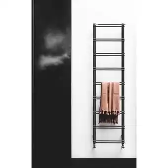 Sanitairwinkel.nl Instamat emma elektrische radiator 159.2x40cm incl. wandconsoles zwart mat aanbieding