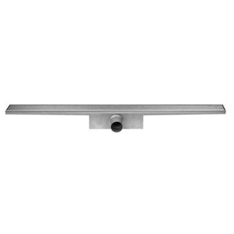 Sanitairwinkel.nl Easy drain compact 30 zero douchegoot enkele plaat met zijuitloop 6x70cm rvs tweedekans aanbieding