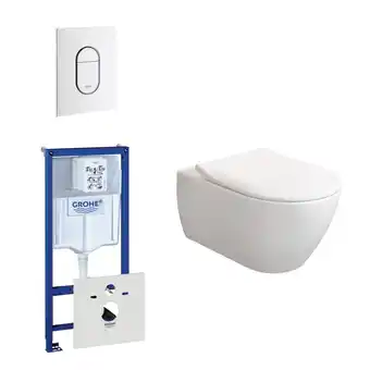 Sanitairwinkel.nl Villeroy & boch subway 2.0 vifresh toiletset met slimseat softclose en quick release en bedieningsplaat verticaal wit aanbieding