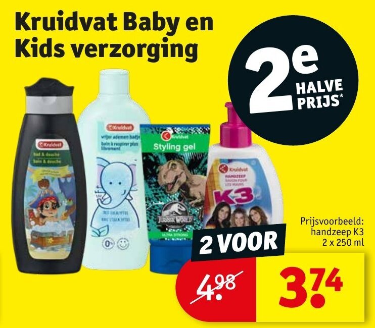 Kruidvat Baby en Kids aanbieding bij Kruidvat