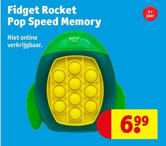 Kruidvat Fidget Rocket Pop Speed Memory aanbieding