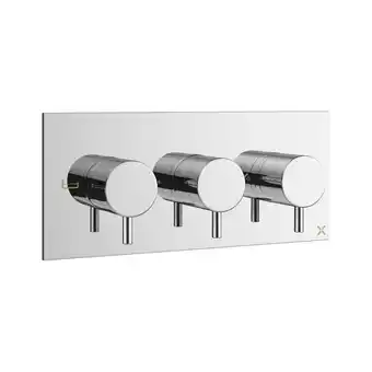 Sanitairwinkel.nl Crosswater mpro inbouwbadkraan thermostatisch 27.5x12cm horizontaal met omstel chroom aanbieding