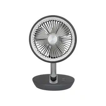 Sanitairwinkel.nl Eurom tafelventilator vento - 14cm - draadloos - opvouwbaar - usb - grijs aanbieding