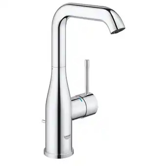 Sanitairwinkel.nl Grohe essence wastafelkraan opbouw - uitloop 12.7cm - l-size - hoge draaibare uitloop - waste - chroom tweedekans aanbieding