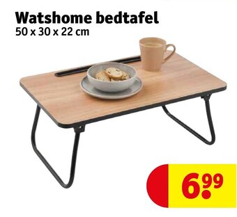 Kruidvat Watshome bedtafel 50 x 30 x 22cm aanbieding