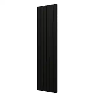 Sanitairwinkel.nl Plieger cavallino retto designradiator verticaal dubbel middenaansluiting 1800x450mm 1162w mat zwart aanbieding