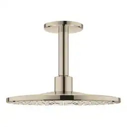 Sanitairwinkel.nl Grohe rainshower smartactive hoofddouche 31cm met plafondarm met 2 straalsoorten nikkel aanbieding