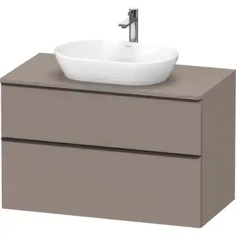 Sanitairwinkel.nl Duravit d-neo wastafelonderkast 100x66.4x55cm 2 lades basalt mat aanbieding