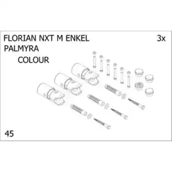 Sanitairwinkel.nl Plieger bevestigingsset designradiator enkel florian nxt m palmyra donkergrijs structuur aanbieding